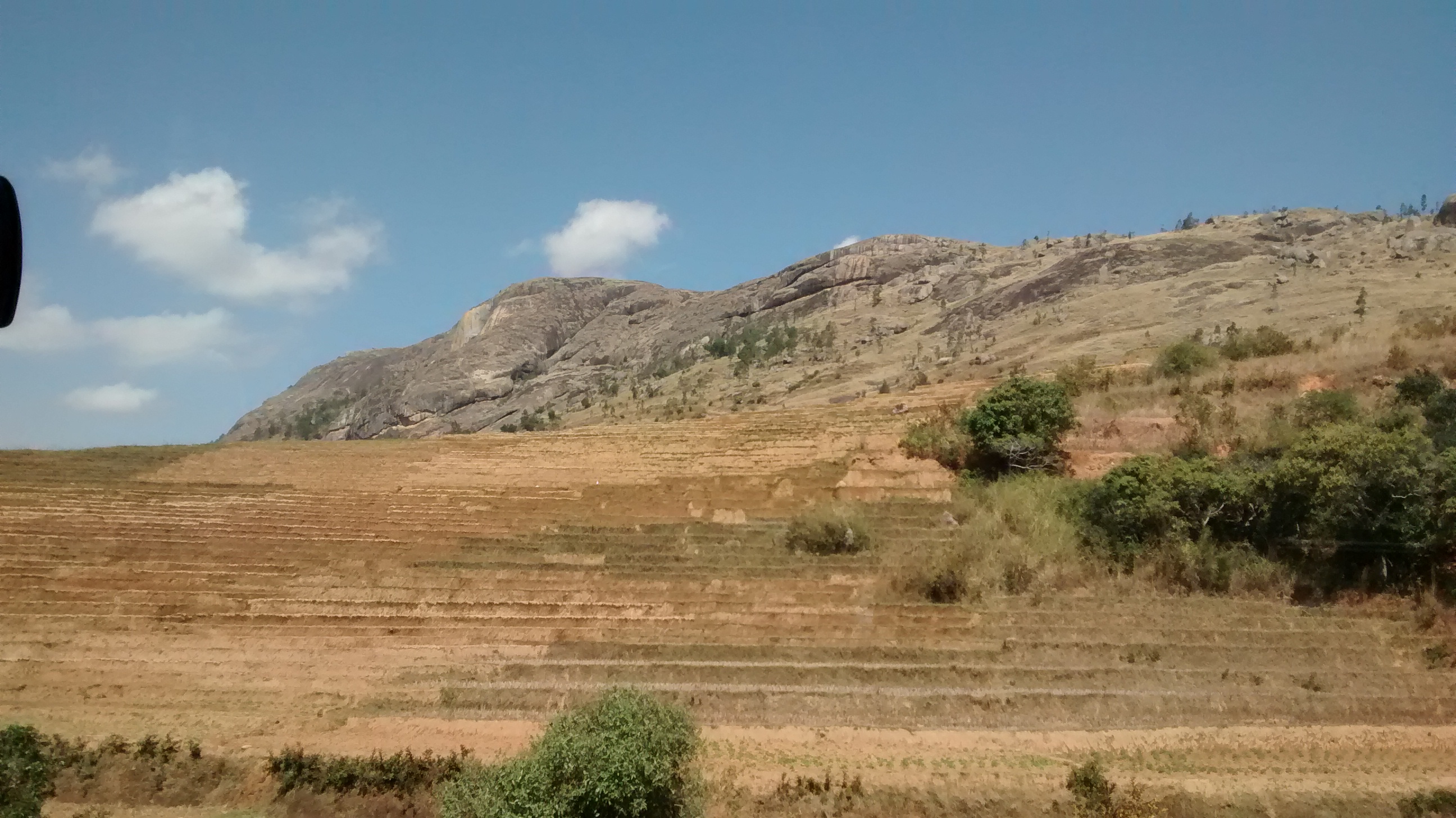 Country view with mountains